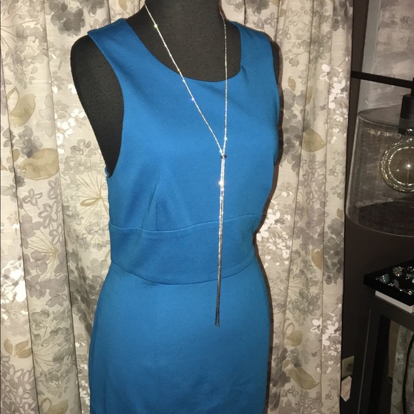 PRISTINE Trina Turk Blue Robyn Sleeveless Dress 12 - Picture 4 of 8